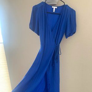 Leith Wrap Dress - Royal Blue - Size XS